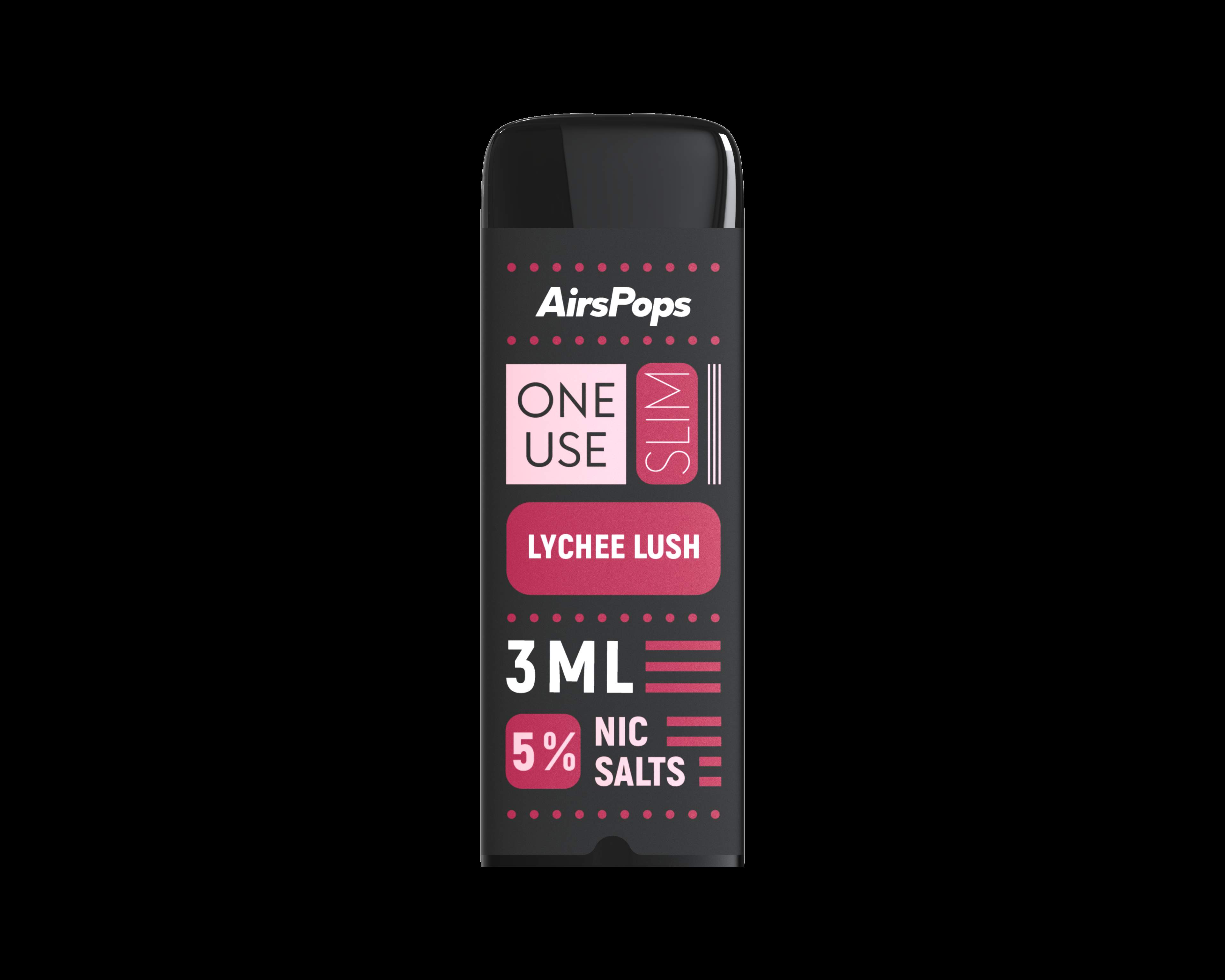 AirsPops One Use Slim 3ml 5% N/SALT LYCHEE LUSH - Image 2
